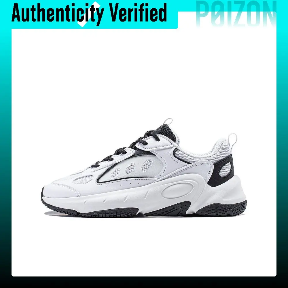 Li Ning Wing Style Cushioning Slip Resistant Abrasion Resistant Support Low top Casual Shoes Women's Black White AGCT462-3