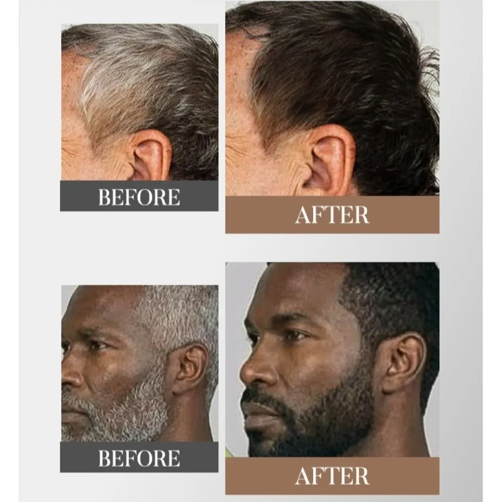 10pcs/Box Beard Tint Instant Blackening Men's Beard Dye DIY Coloring Nature Beard Paint Color Tint Beard Dye Cream Men