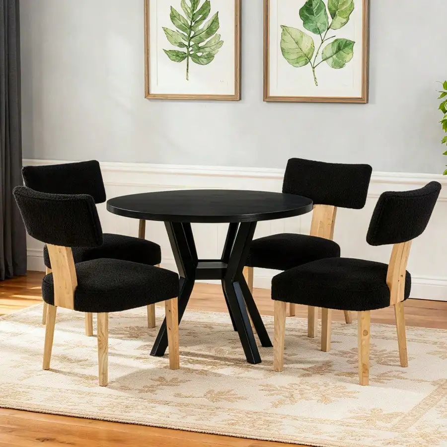 20VTVNTBAC02BLK Accent Chair Lounge Chair Feature Chair