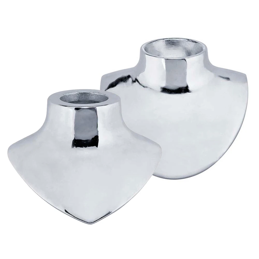 Durston Jewelry Necklace/Bust Mandrel Chrome Plated Cast Iron Form for Shaping Necklaces, Polished Mark-Free