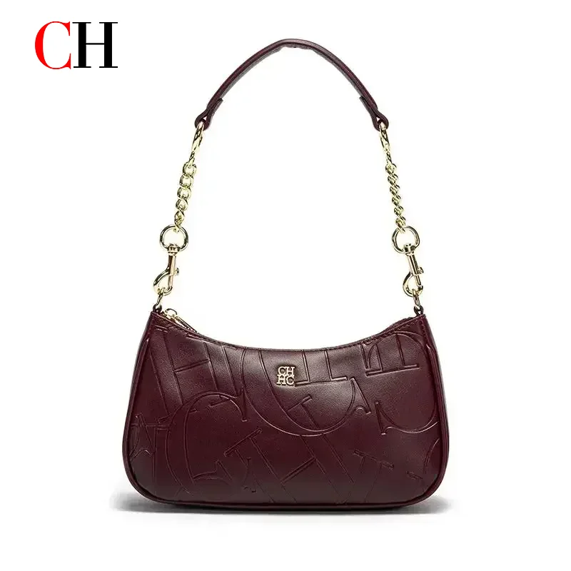 CH Fashion Classic Retro Design Ladies New Ladies Handbag Business Luxury Brand Printed Pattern High Quality Ladies Armpit Bag