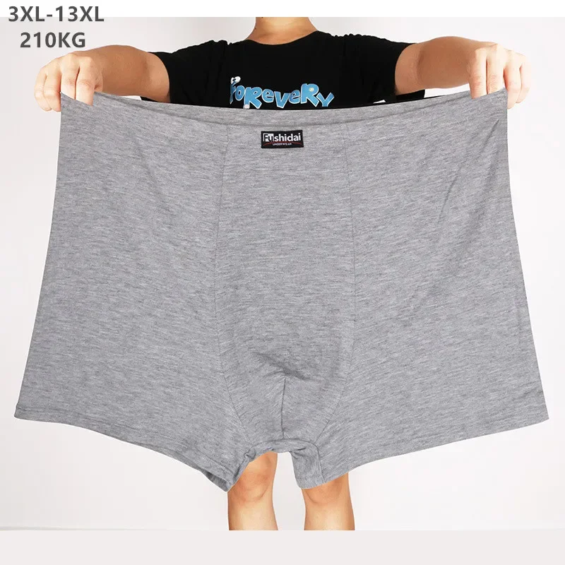 Men Underwear Boxers Modal Plus Size 5XL 6XL 8XL 9XL 10XL 13XL Male Panties Black Red Underpants Loose Hombre Large Boxershorts