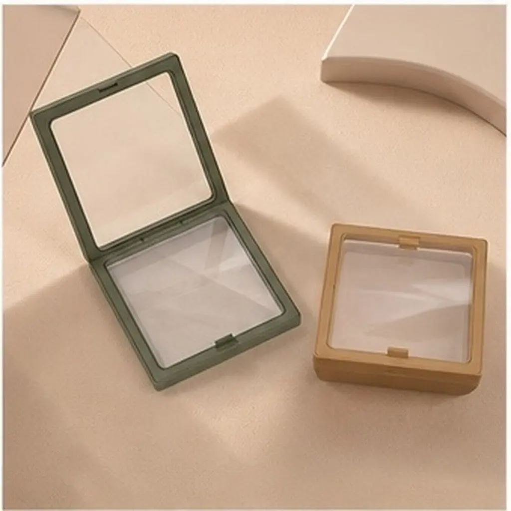 4Pcs Floating Jewelry Displaying Stand Transparent Acrylic Desktop Organizer for Rings Bracelets Earrings Space Saving Stylish