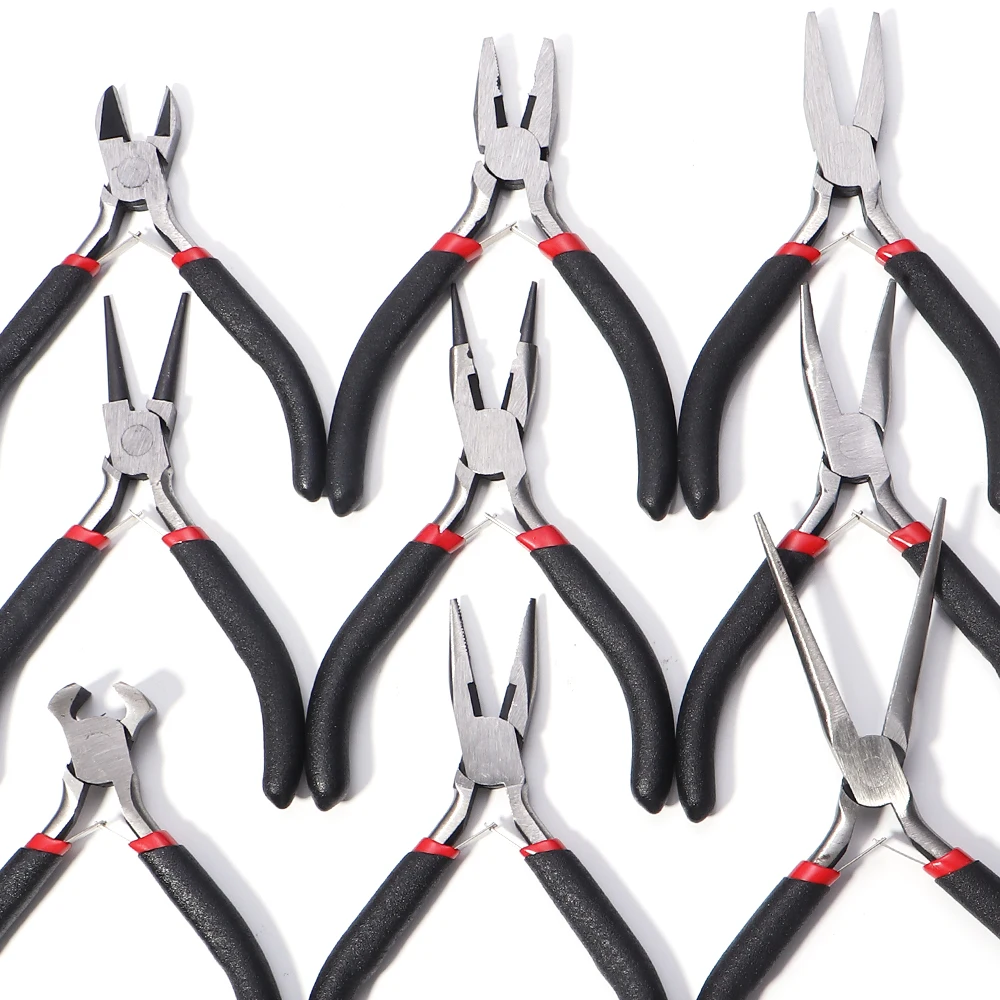 Jewelry Pliers Tools Equipment Long Needle Round Nose Curved Nose Cutting Wire Pliers For Jewelry Making Handmade Accessories