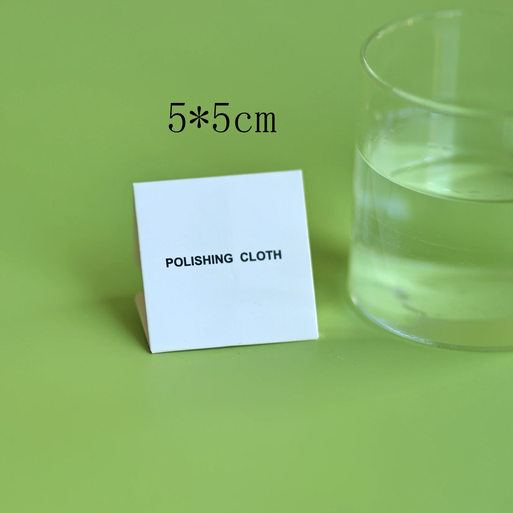 Earring Polishing Cloth Small Size Deer Leather Velvet 5*5cm Individually Packaged Jewelry Polishing Tool White Cloth