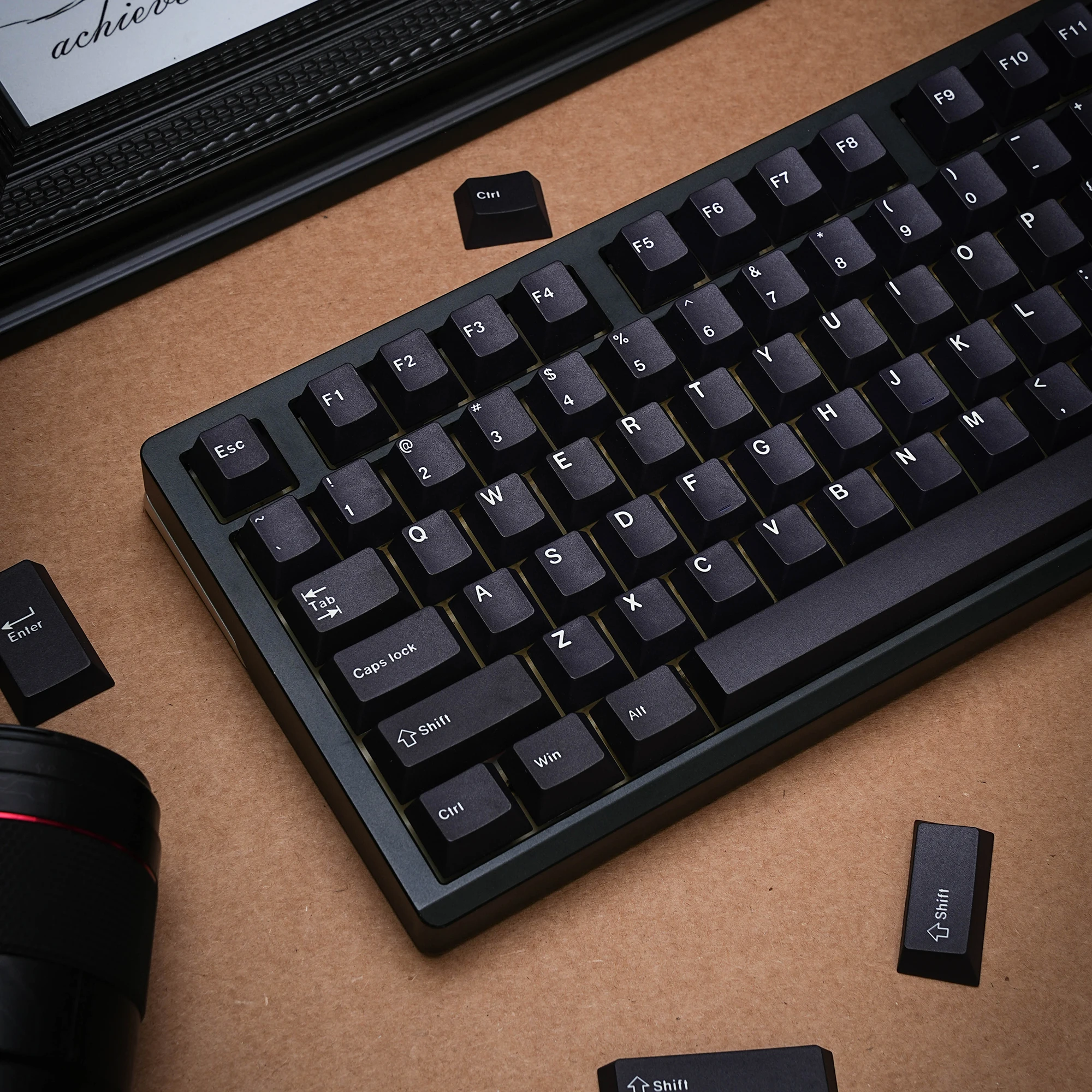 WOB/BOW PBT Cherry Keycaps Korean German French Spanish Abnt2 Russian Keycap Dye Sub For Mechanical Keyboard Gaming Custom White