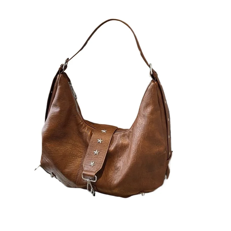Premium Texture Bag Large-capacity Casual Fashion Shoulder Messenger Bag Niche Dumpling Bag High Quality High Appearance Level