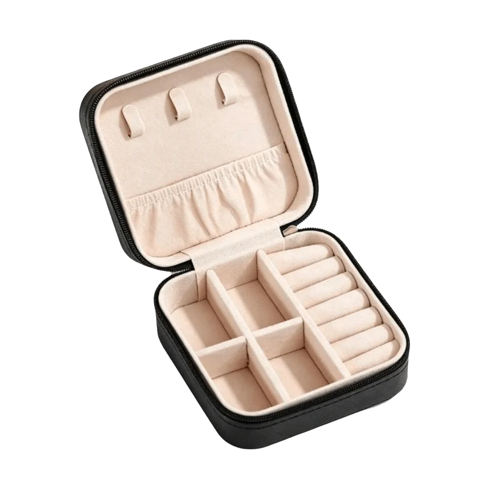 Retro Square Jewelry Organizer Box Stackable PU Leather Jewelry Storage Box Portable Case Jewelry Display Box Valentine's Day