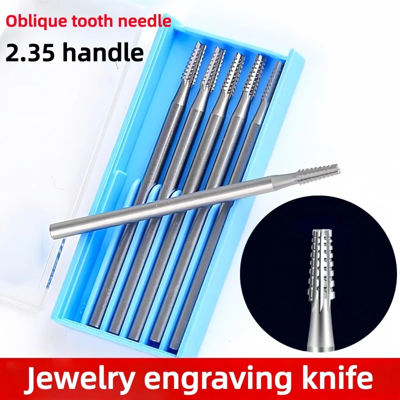 6Pcs Metal Jewelry Carving Grinding Milling Cutter Jewelry Making Engraving Carving Bits Burs Tool for Jeweler Goldsmith Tool