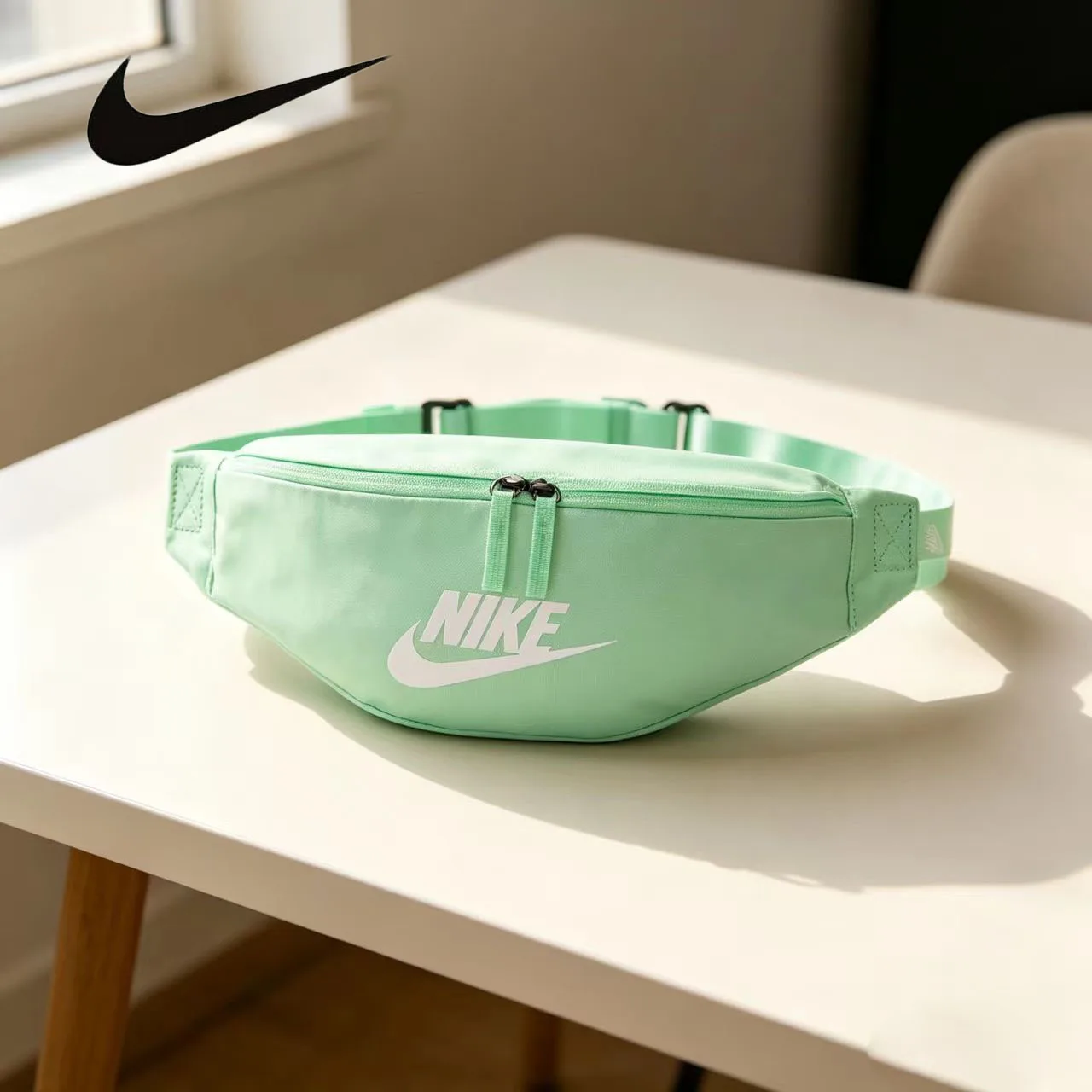 Nike Portable Waist Pack Unisex Crossbody Style Adjustable Strap Outdoor Travel Sports Fanny Pack DB0490-353