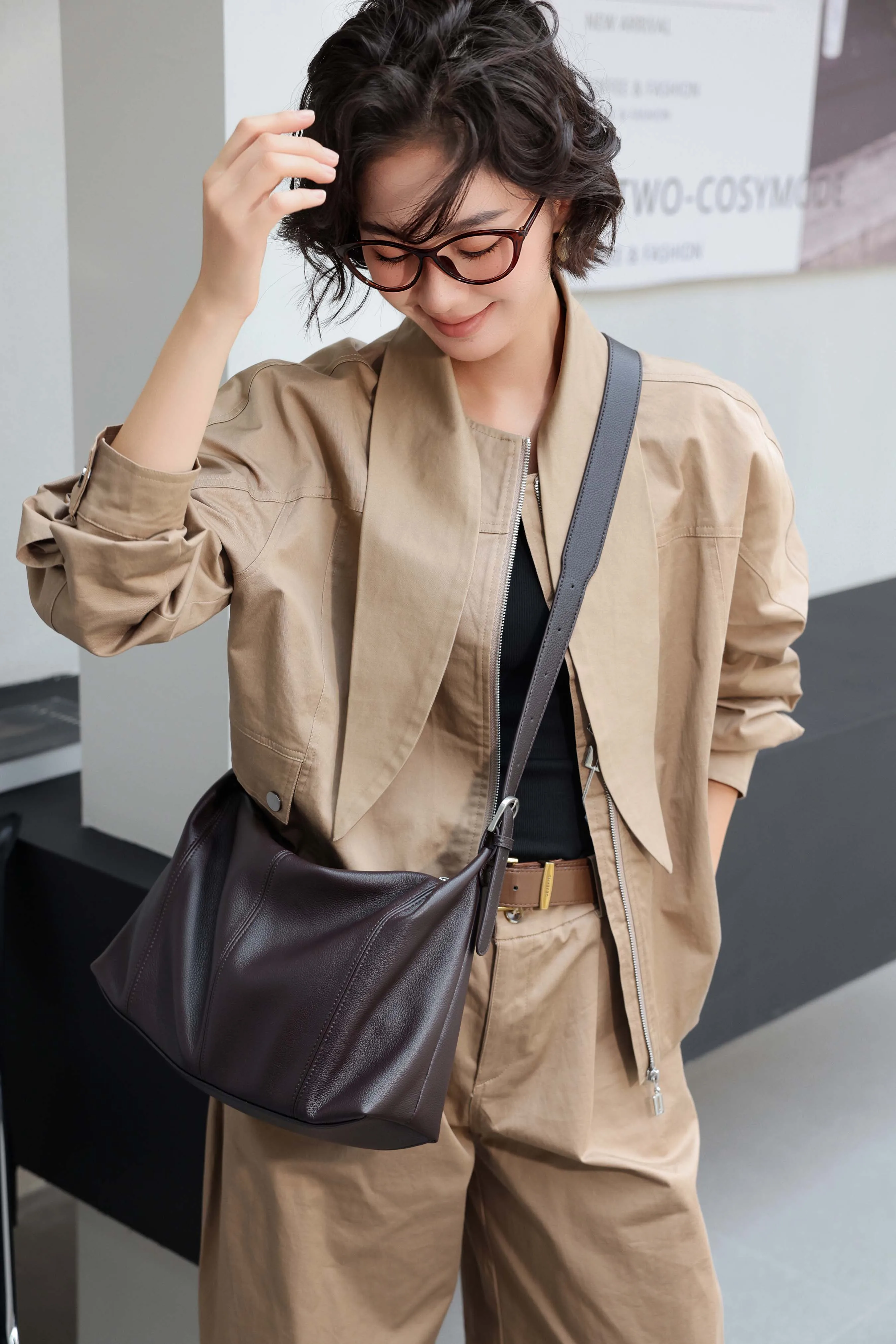 2026 New Genuine Leather Underarm Wanderlust Bag for Women, Large Capacity Soft Leather Commuter Tote Bag, Shoulder Underarm Cro