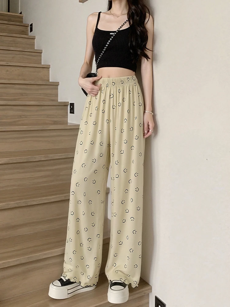 Modal Loose Home Pants Thin Casual Pants Large Size All-Match  Face Long Pants Suitable for Autumn And Outdoor Wear