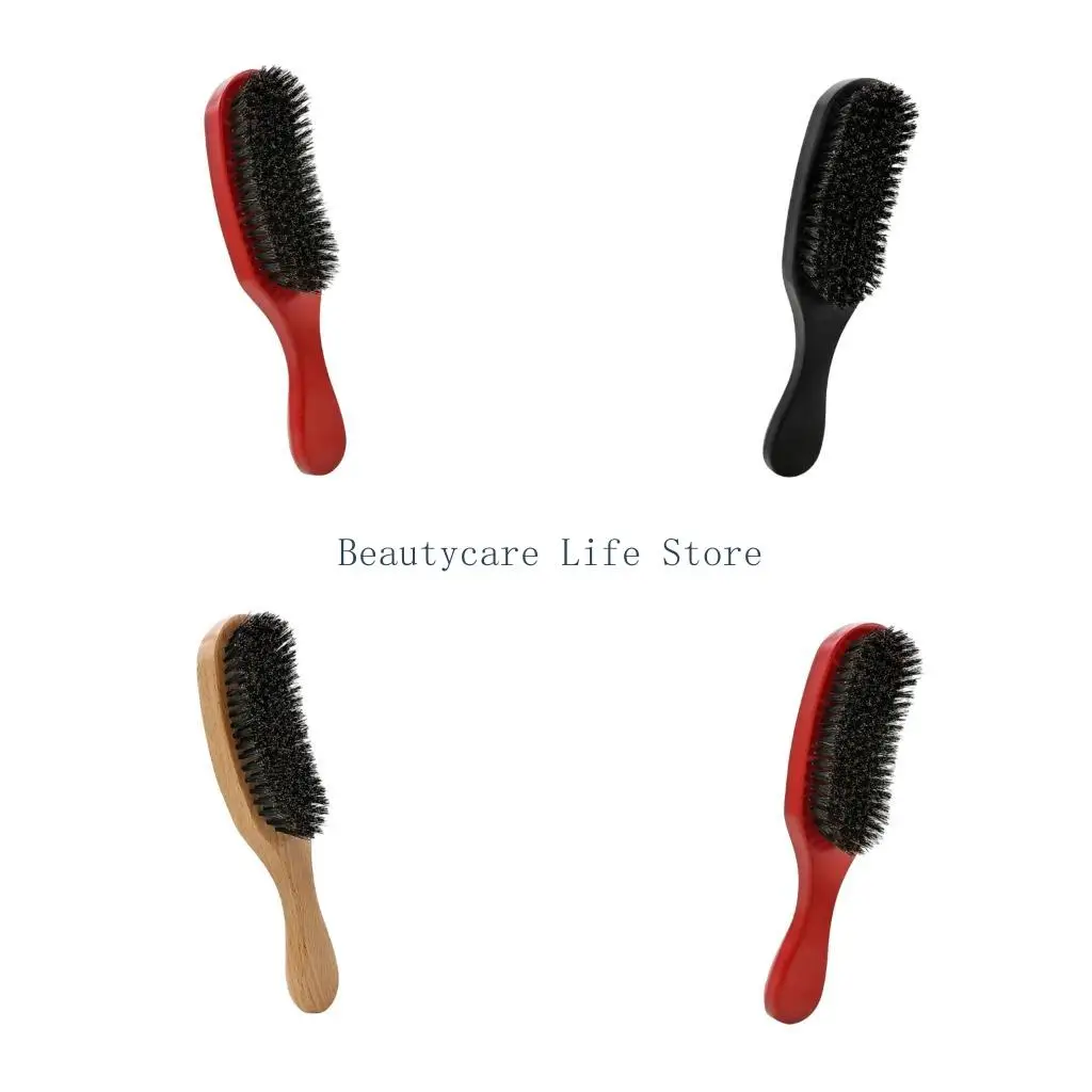 652C Men's 2 Purpose Wooden Comb For Thick Hair Maintenance And Beard Conditioning Natural Materials