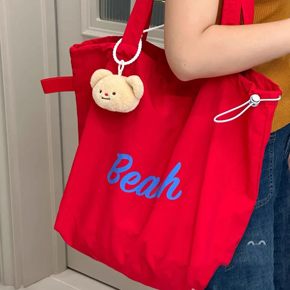2026 New Style Canvas Bag for Travel, Single Shoulder Japanese-Style Ins Student Class Commute Tote Bag, Large Capacity Canvas Bag