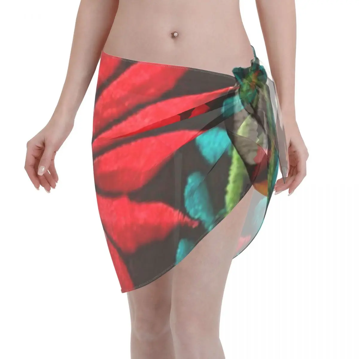 Promotion Spanish Flowers Women's Beach Wrap SkirtWeekend Beach Escape Beach Sarong