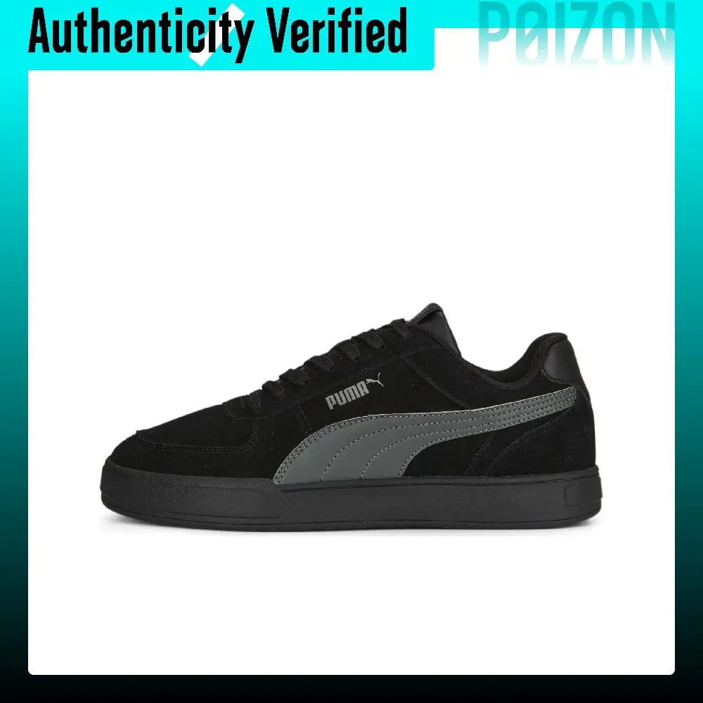 PUMA Suede Low top Skateboard Shoes Unisex Black Gray 391939-01
