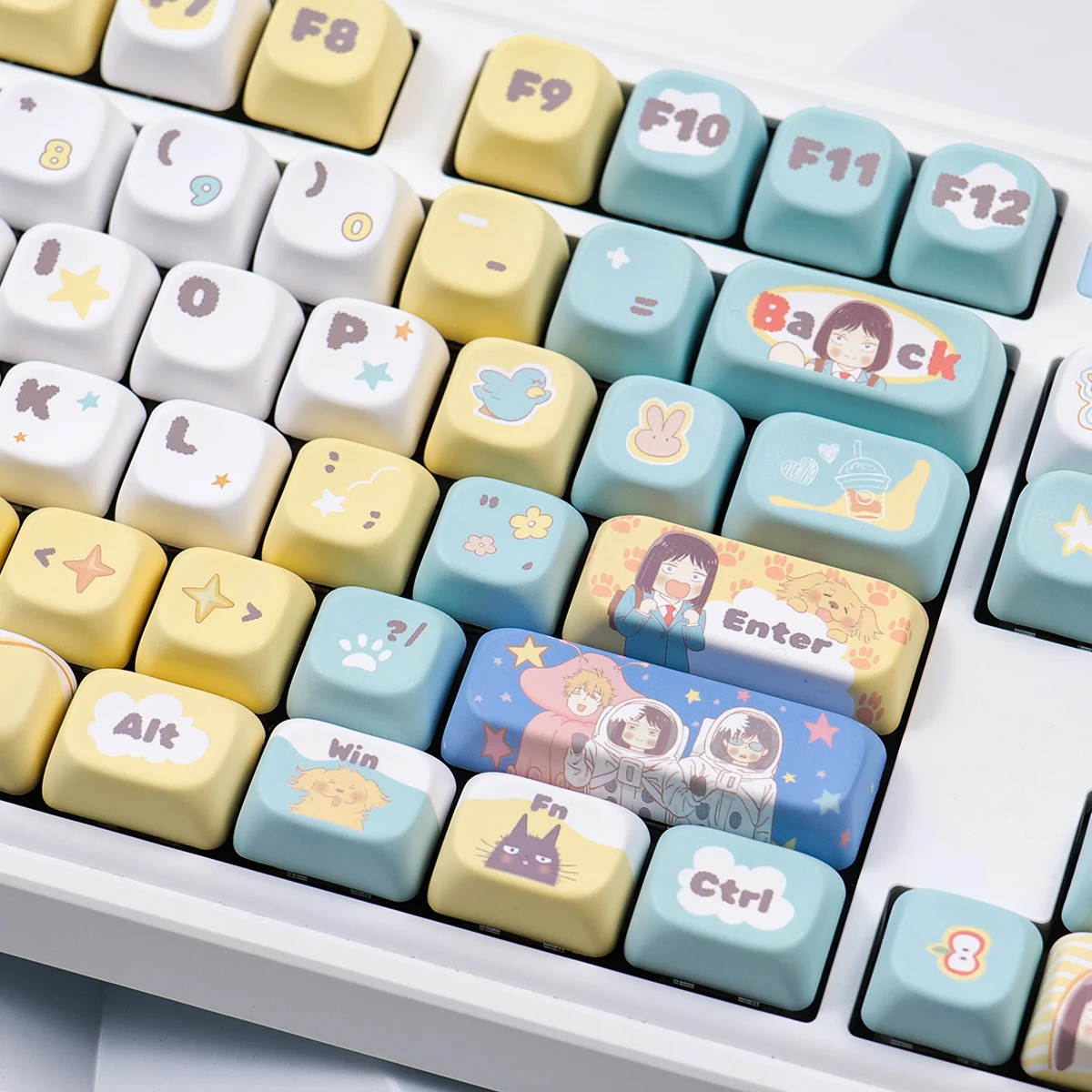 141 Keys Skip and Loafer Key Cap Iwakura Mitsuomi XOA Keycaps PBT Dye Sub Made68 Mad68 Wooting 60 Includ 2.25 U 2.75U for Alice
