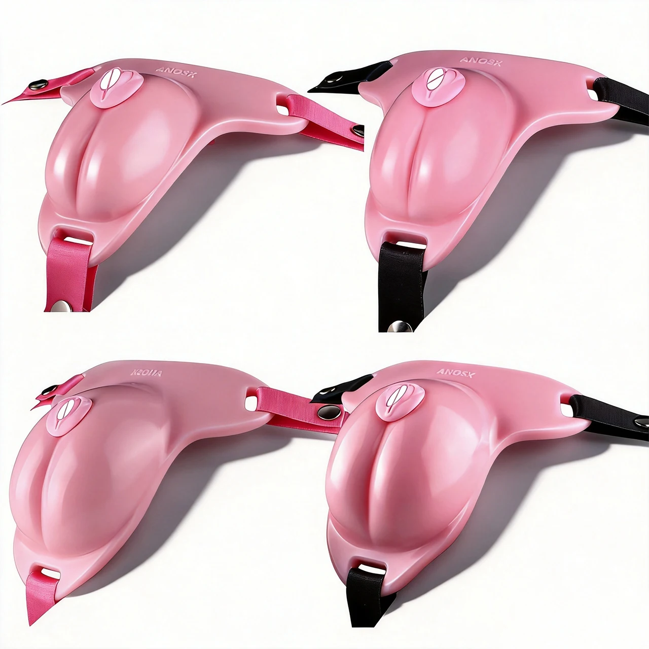 FRRK Butt Shape Silicoen Male Chastity Cage with Realistic Clitoris Urehtral Wearable Cock Lock Device Loyalty Belt Sexy Tools