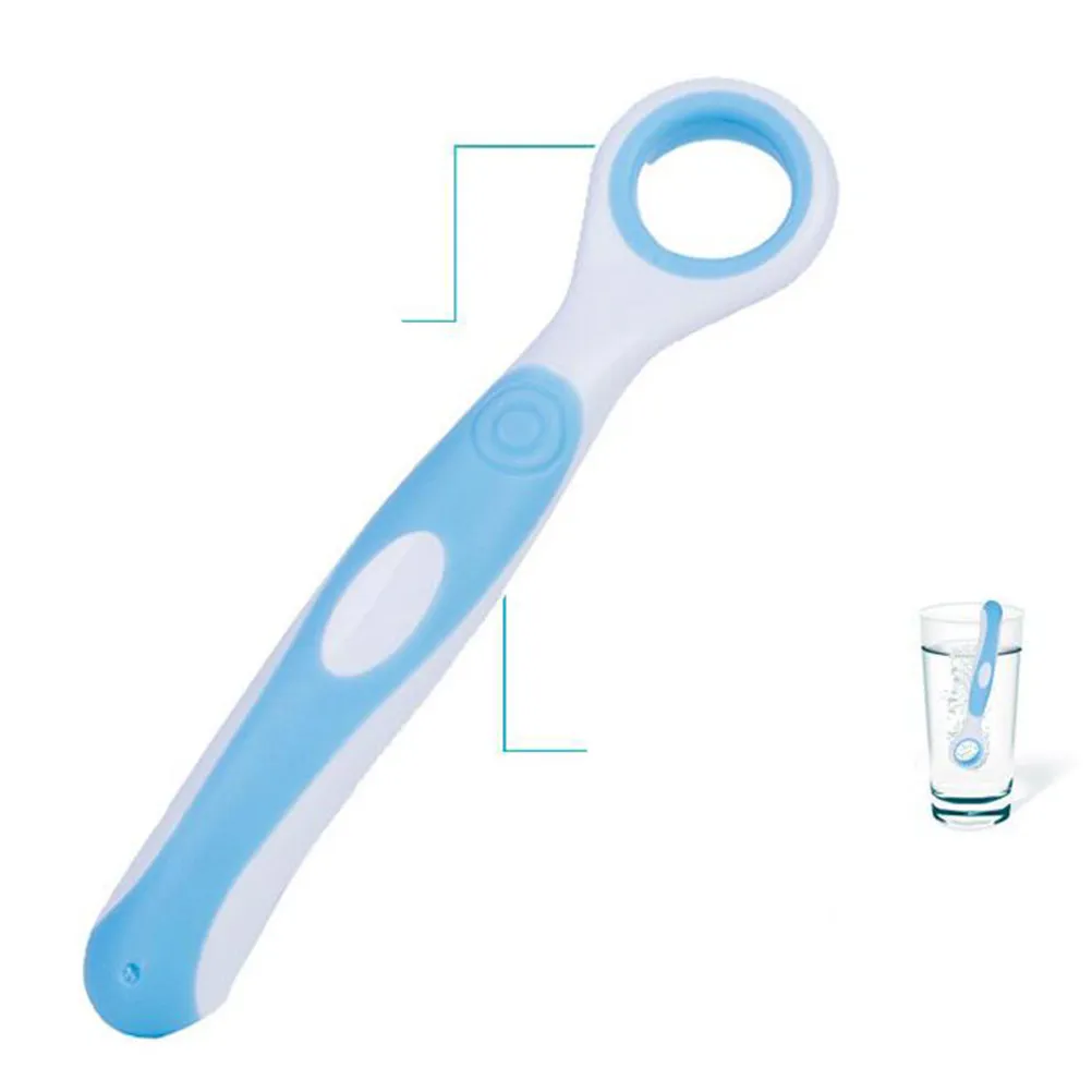 Baby Toothbrush Infant Oral Hygiene Kit Blue Soft Silicone Training Brush Child Toothbrush Baby Tongue Cleaner Safe