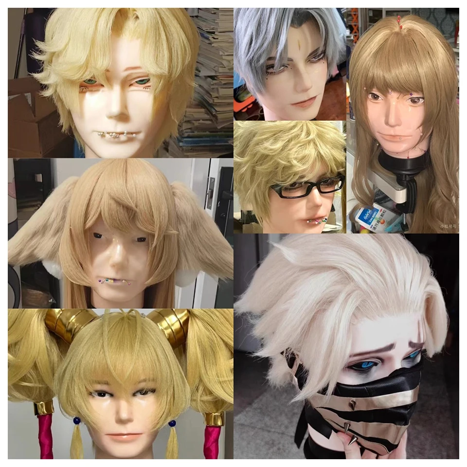 Synthesis Male Bald Head No Hair Mannequin Jewelry Model Glass Hat Wig Display Base Man Pvc Training Practice Head 