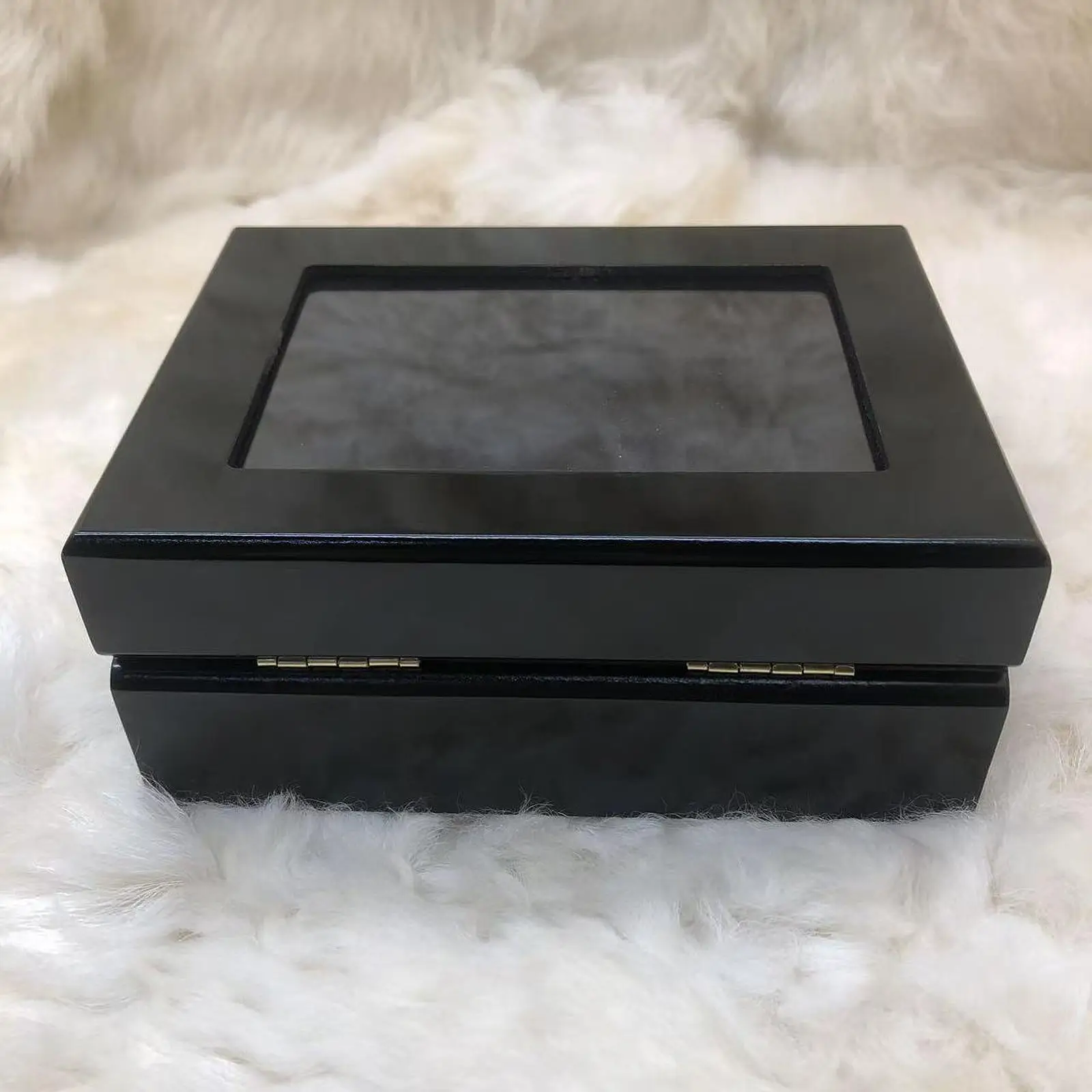 Championship Ring Display Case for Collection Fan Souvenirs Gift Showcase Protection Multifunctional Display Holder Wooden Box