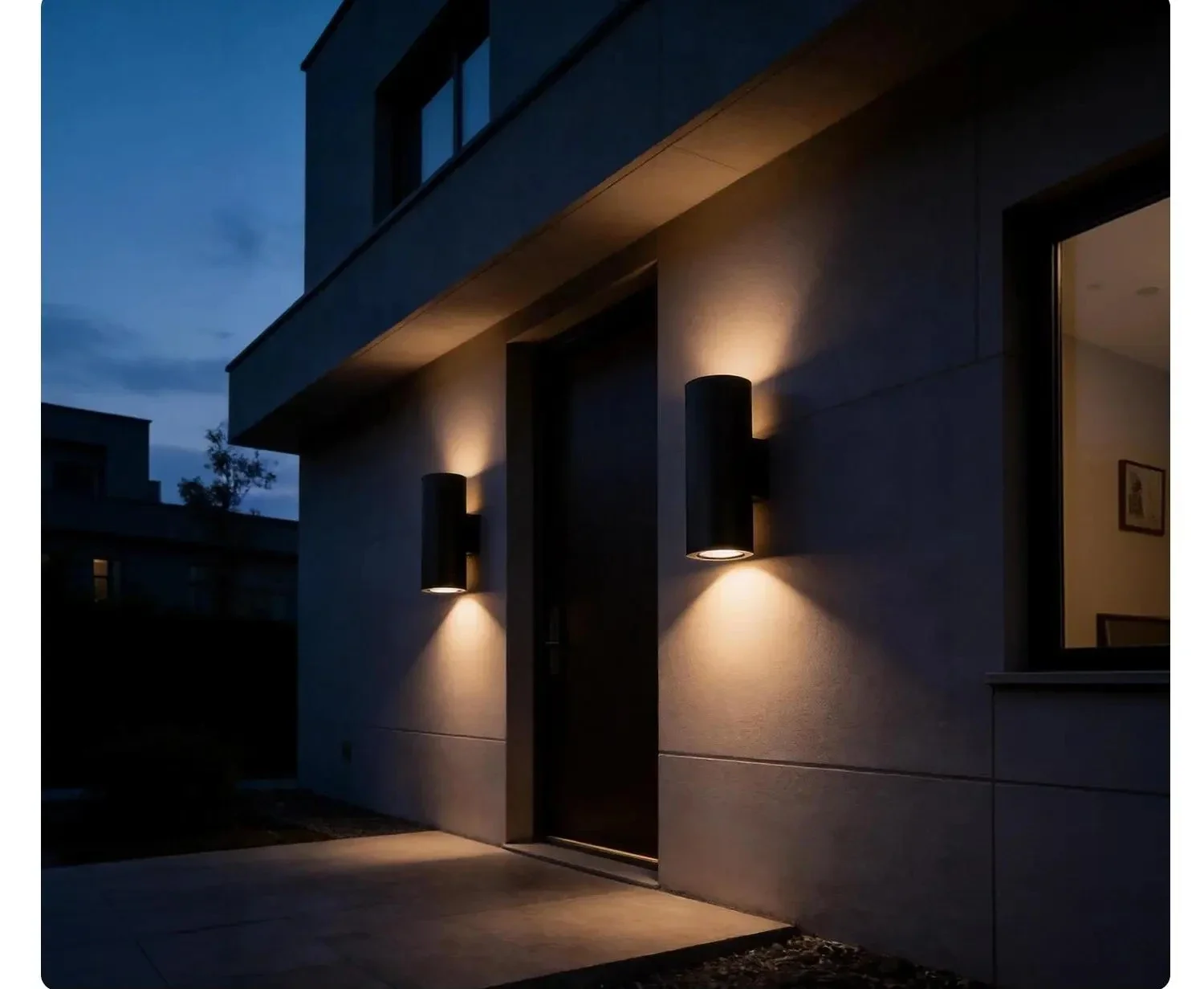 Modern Aluminum Up Down LED Wall Lamp 12W 18W IP65 Waterproof 85-265V Outdoor Wall Sconce for Hotel Garden Exterior Lighting