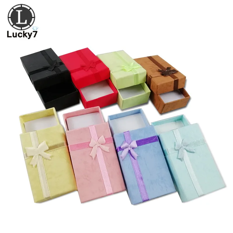 108pcs/lot Paper Necklace Earrings Ring Box Jewelry Set Display Box Packaging Box Gift Box Storage and Organization Box