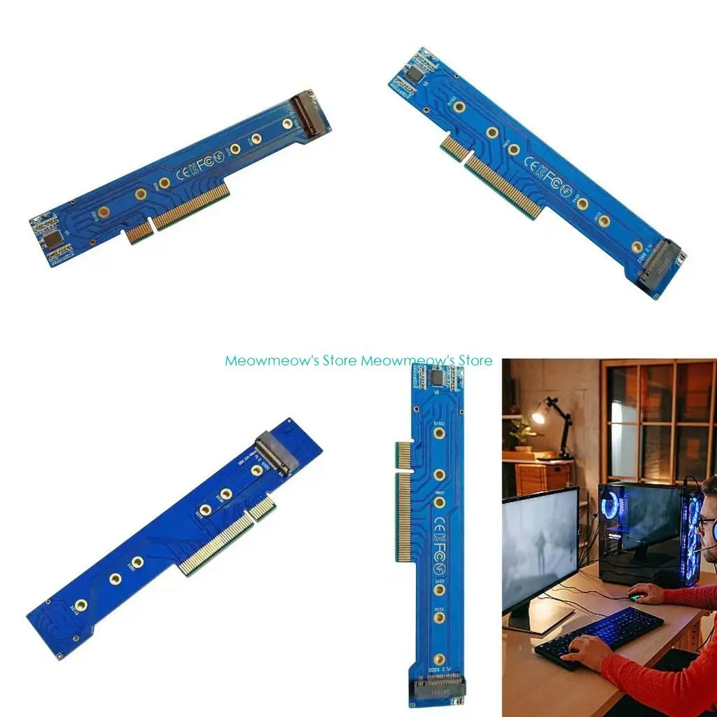 W91A Quick Setups PCIe Adapter to 2 NVMe M.2 NGFF SSD Converter Enhances 1U Chassis With Additional PCIe Support