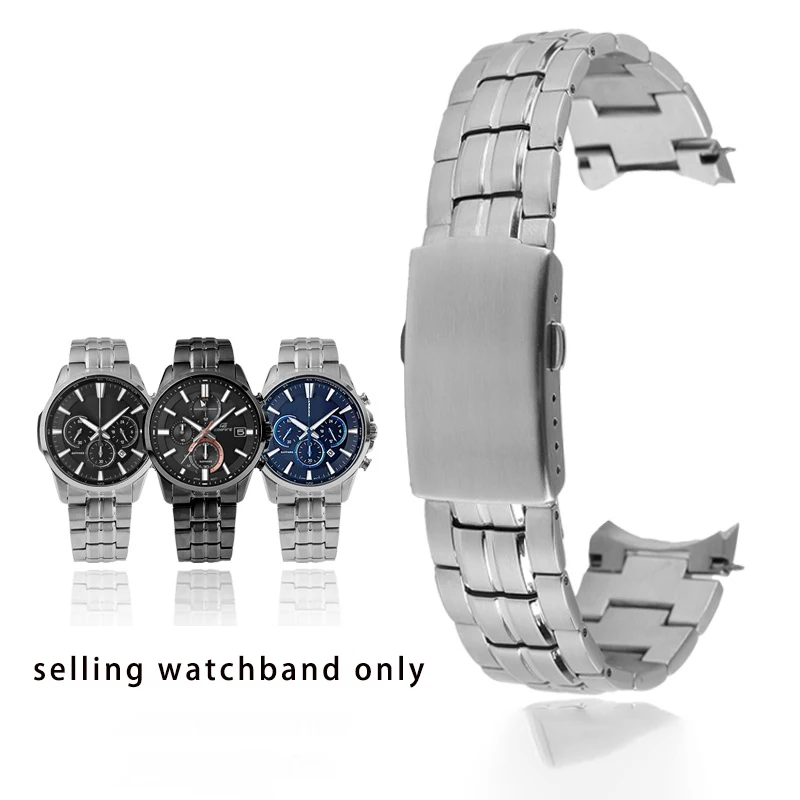 Arc metal wristband bracelet 22MM for CASIO EFB-540 watch 5274 men's stainless steel arc wristband bracelet