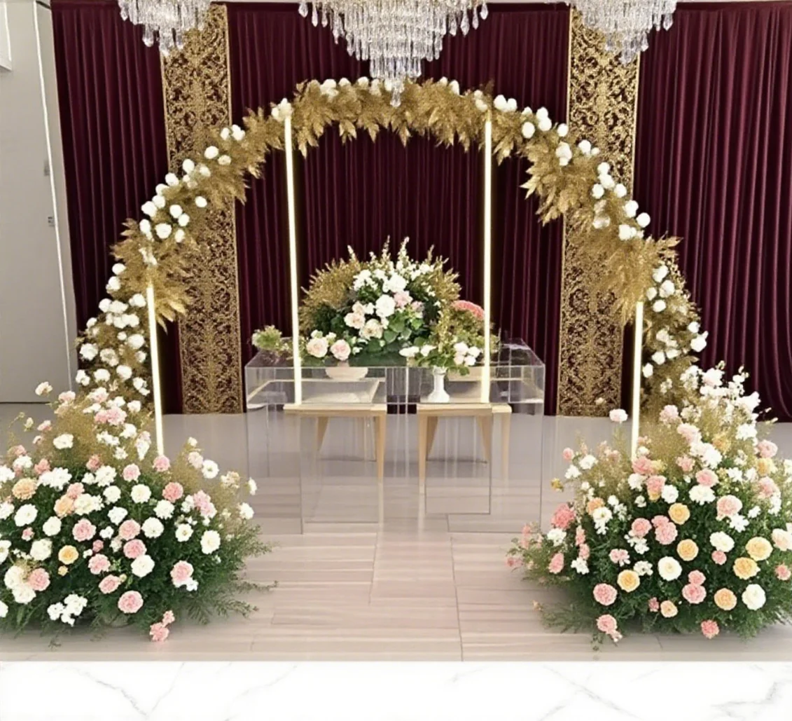 Wedding Decor Supplies New Table Flower Stand  Acrylic acrylic bead Arch Centerpieces