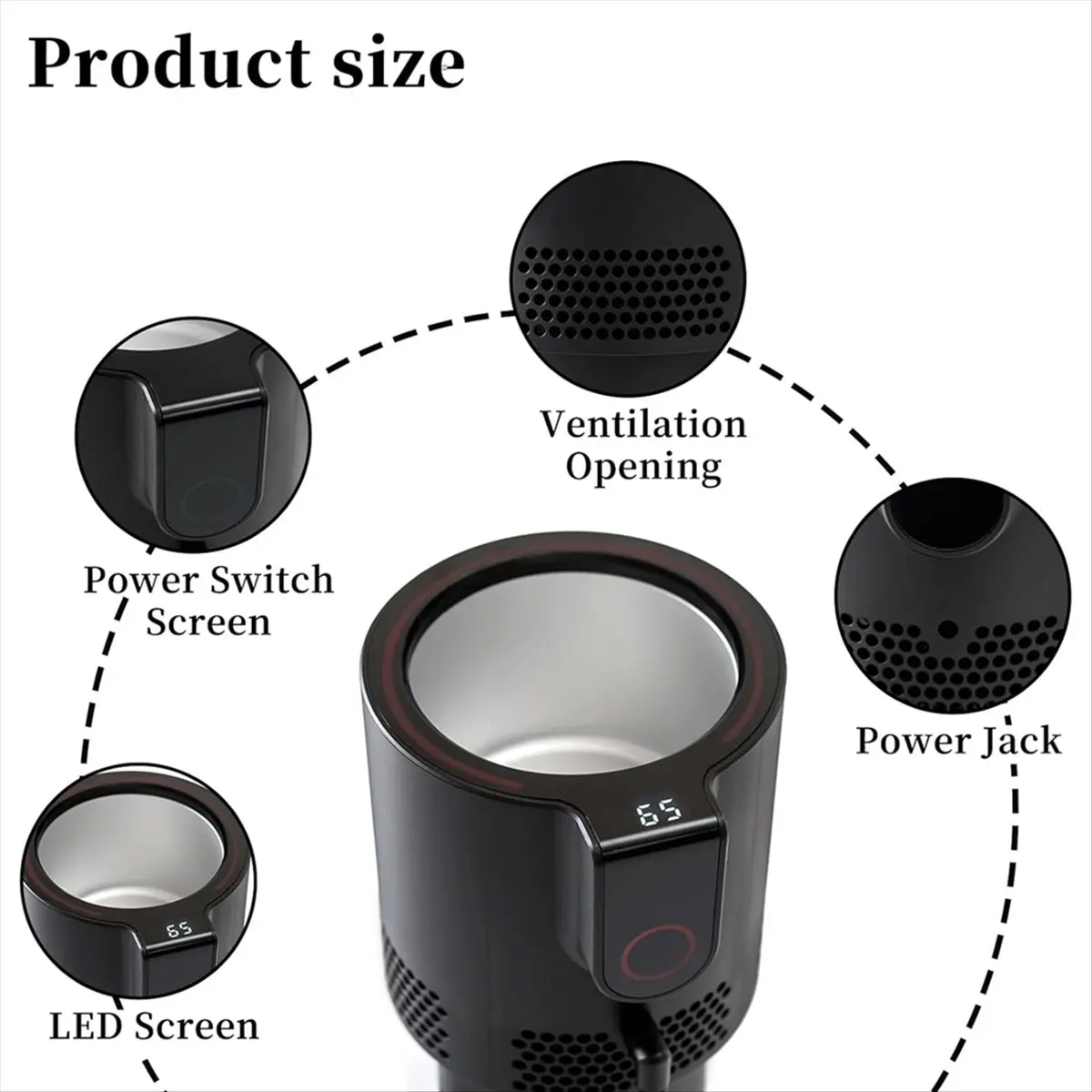 BUY NOWPortable Warm and Cold Car Cup, Smart 2-in-1 Coffee Heating Cup, Car Hot and Cold Cup Holder