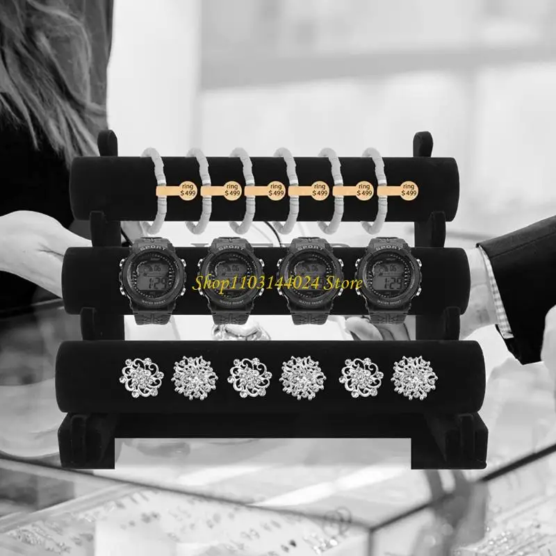 N5KE 500 Pcs Jewelry Stickers Kraft Paper Price Tags Adhesive Barbell Labels for Rings, Necklace, Bracelet Packaging