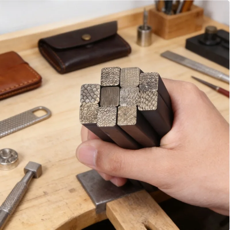 Jewelry Stamps Gold and Silver Jewelry Texture Engraving Dies Bracelets and Rings Water Ripple Pattern Gold-Forging Tools
