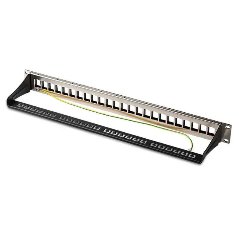 Cat7 Patch Panel Rack Network 12/24-Port Blank Mount Keystone Jack Cat5e Cat6 Ethernet RJ45 Coupler Modules internet Splitter