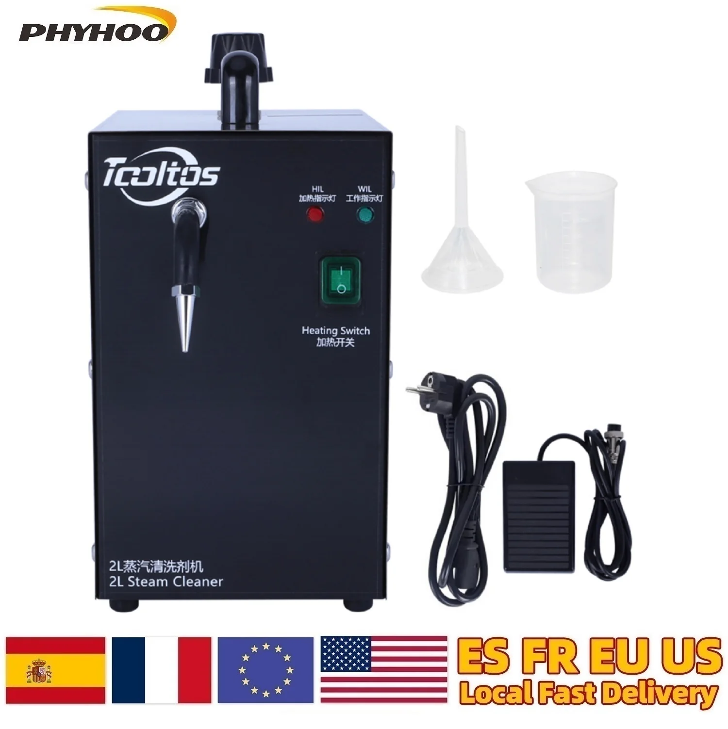 Pro 2L Jewelry Steam Cleaner Machine 1300W Stainless Steel Goldsmith Equipment for Gold Silver Gem Washer Cleaning Machine