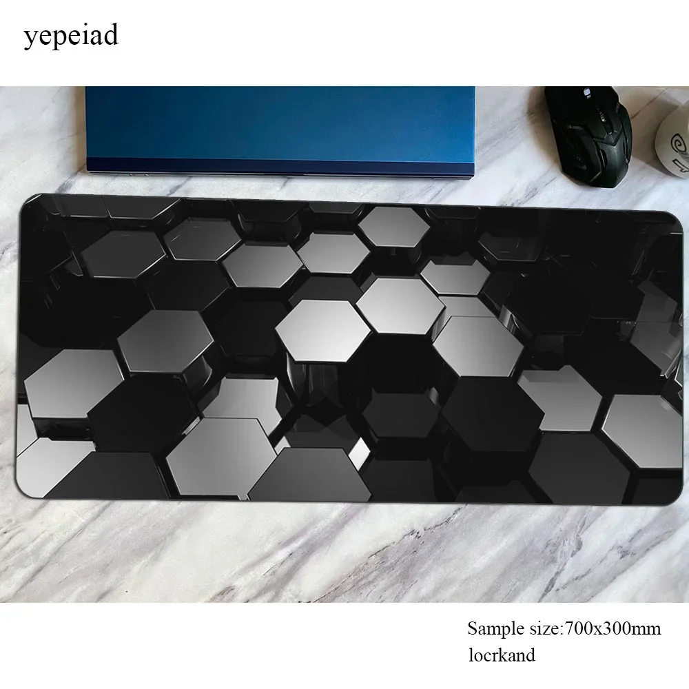 Hexagon Abstract mouse pad gamer Birthday gaming mousepad 900x400x3mm notbook desk mat present padmouse games gamer mats gamepad