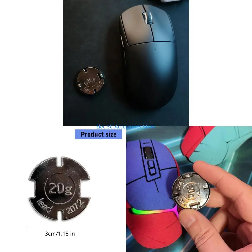 Y51A Computer Mouse Counter Weight Improves Balance For GPW G502X GPROX SUPERLIGHT