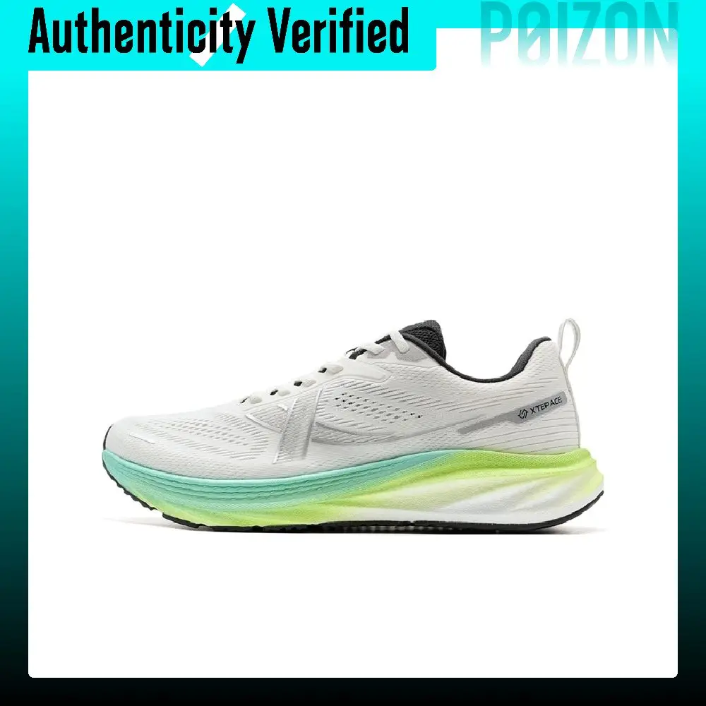 XTEP Slip Resistant, Abrasion Resistant, Breathable Low top Training Running Shoes Men's White Blue 875119110010/