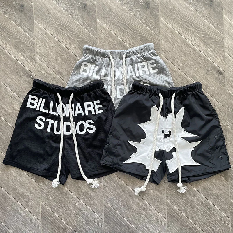 Billionaire Casual Shorts multi-style Cotton Mesh Breathable Sportswear Shorts Real Photos Men's High Street Short-pants