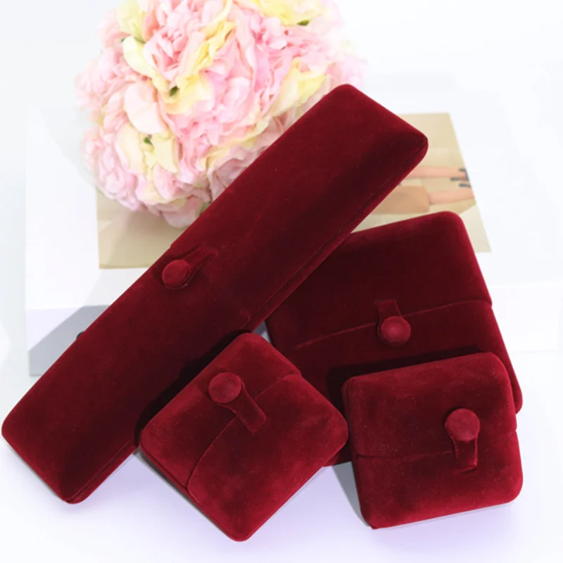 High-end Velvet Double-opening Jewelry Box Is Suitable For Holding Rings Pendants Earrings Necklaces Bracelets And Jwelry