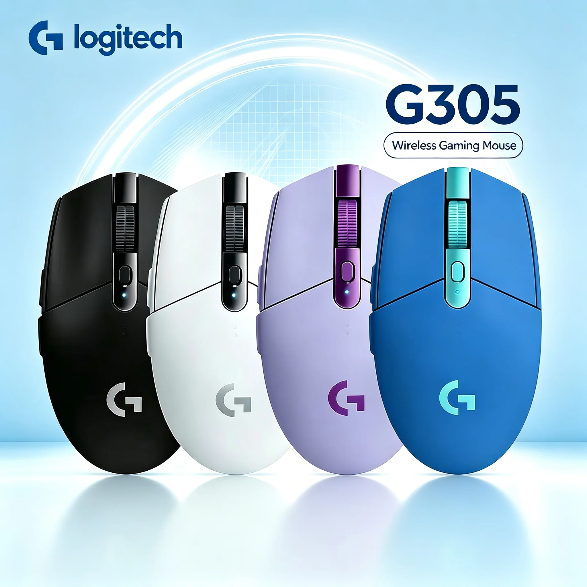 Logitech G305 2.4G Wireless Gaming Mouse HERO 12000 DPI Long Battery Life Ergonomic Mice For PC Laptop Gamer