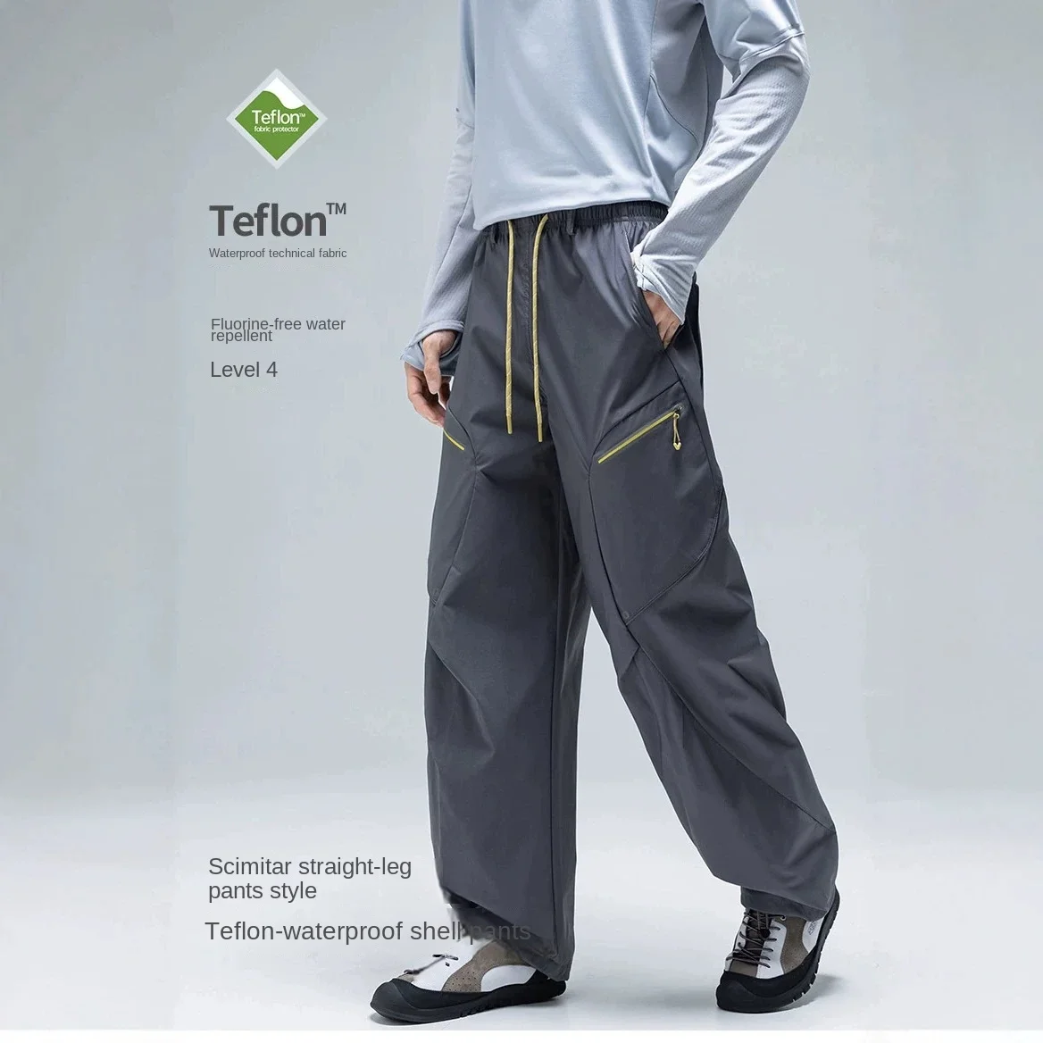Unisex Softshell Pants WaterRepellent WearResistant Autumn Hiking Trekking Curved StraightLeg Casual Trousers