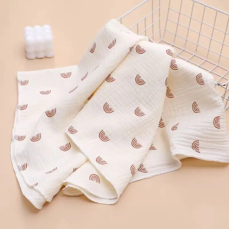 100% Cotton Gauze Baby Blanket, Swaddling Blanket, Super Cute Printed Pattern, Soft and Comfortable Baby Wrap Blanket