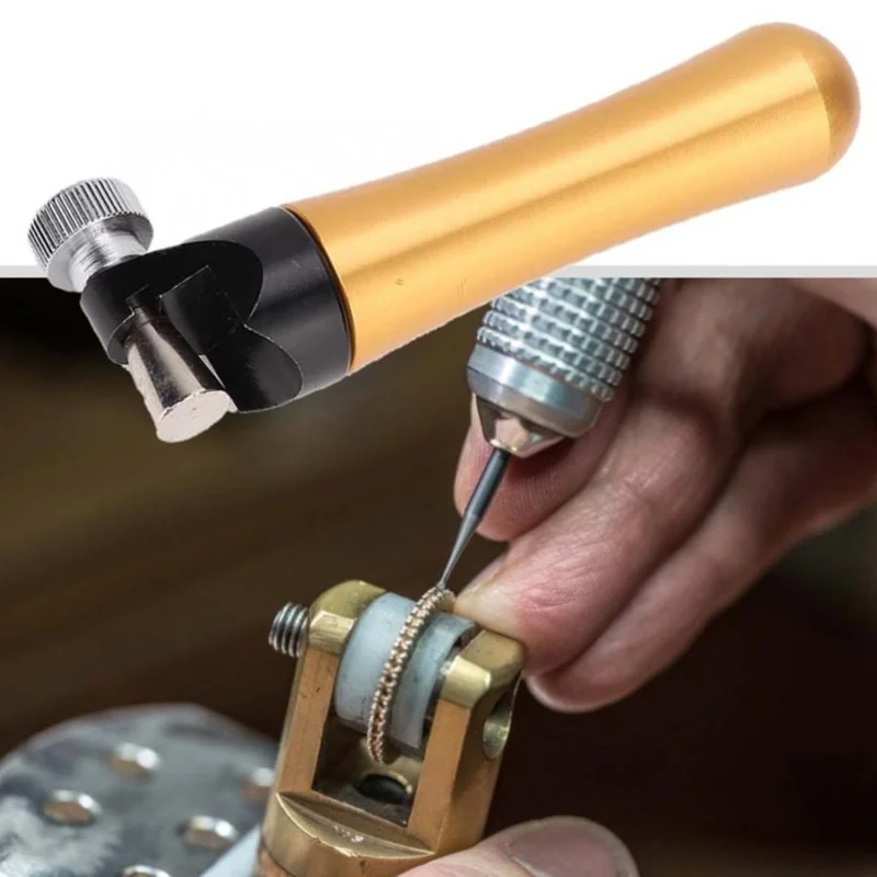 Professional Ring Fixture Clamp Setting Tool Kit 7Round Dies Measuring Metal Stick  Sizer Processing  for Jewelry Making