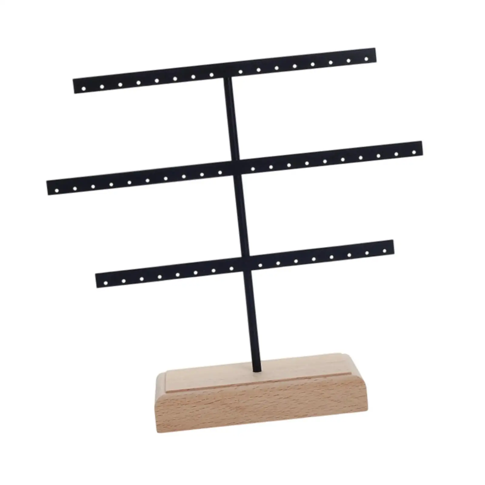 Earrings Organizer 52 Holes Jewelry Storage Rack Hanging Organizer Jewelry Display Stand Earring Holder for Desktop Shop Dresser