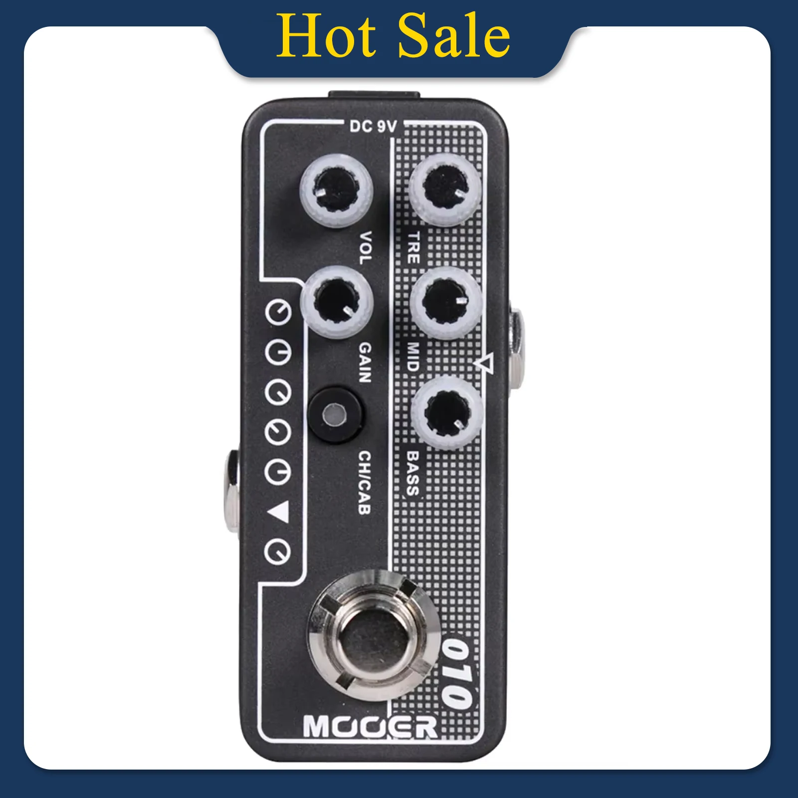 MOOER M010 Two Stones Guitar Effects Pedal Speaker Cabinet Simulation Effect High Gain Tap Tempo Pedal Guitar Accessories