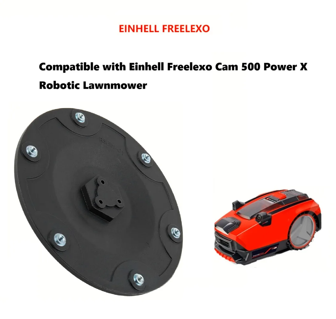 RSEIN-01 Lawn Mowing Robot Cutter Disc Plate for Einhell Freelexo Cam 500 Power X Brush Compatible Lawn Mower Accessory