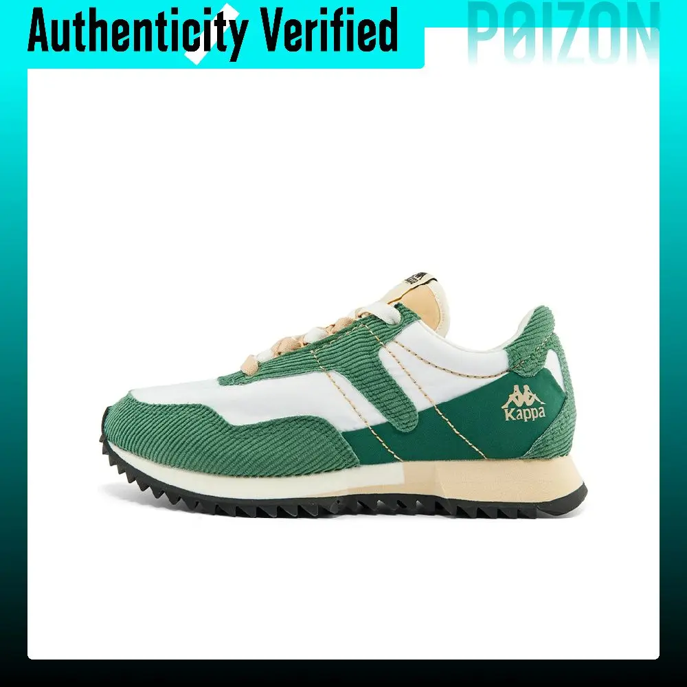 Kappa Fabric Coverage Low top Running Shoes Unisex White Green Yellow K0CW5MM34-012B