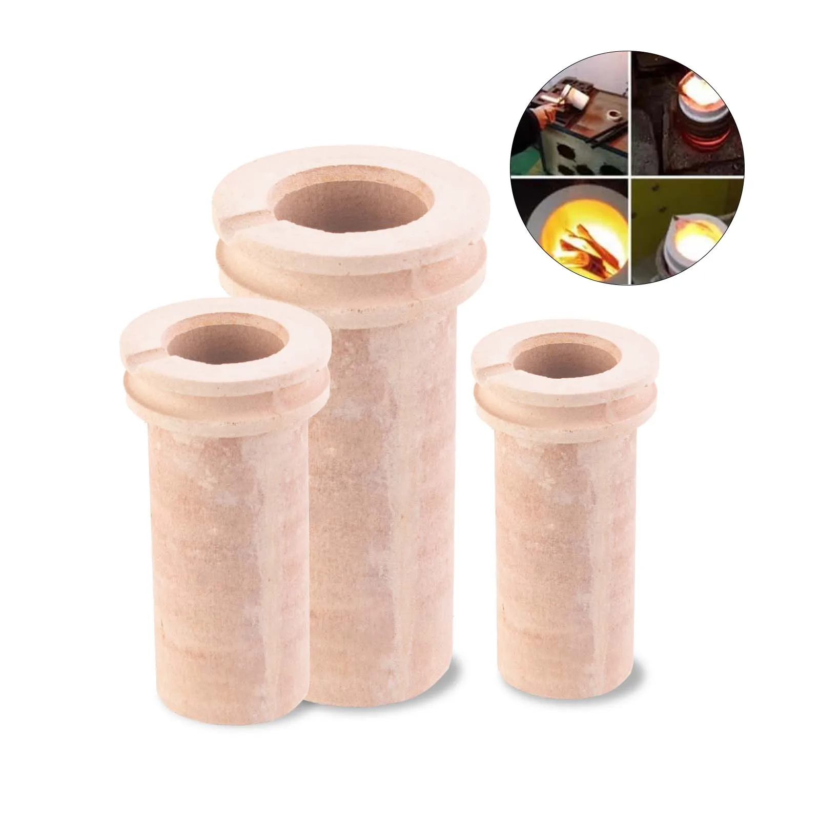 1kg 2kg 3kg Quartz Ceramic Crucible Cupel Bowl for Melting Gold Silver Copper Scrap Metal Casting Goldsmith Tool