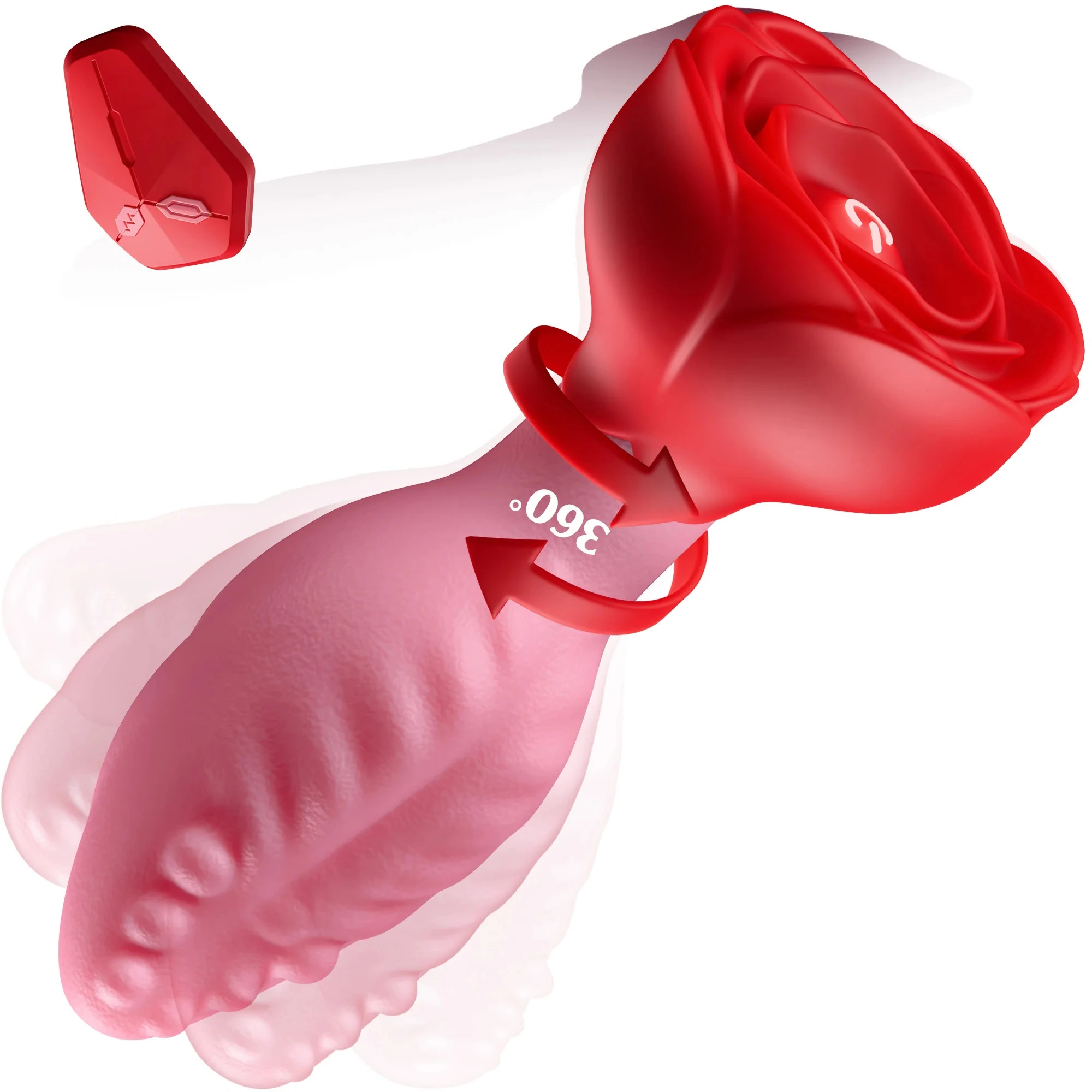 SCTOYKUSHOR Remote Control Anal Vibrator Butt Plug Male Prostate Massager 360Rotation Anal Plug Adults Sex Toys for Women Men G